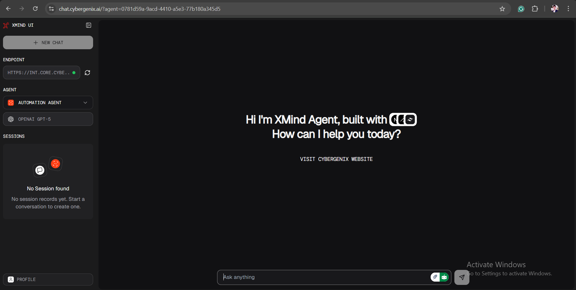 XMIND Chat Interface